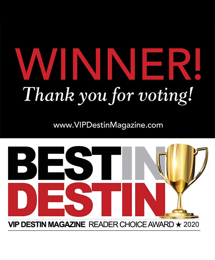 best in Destin Florida 2020 winner thank you