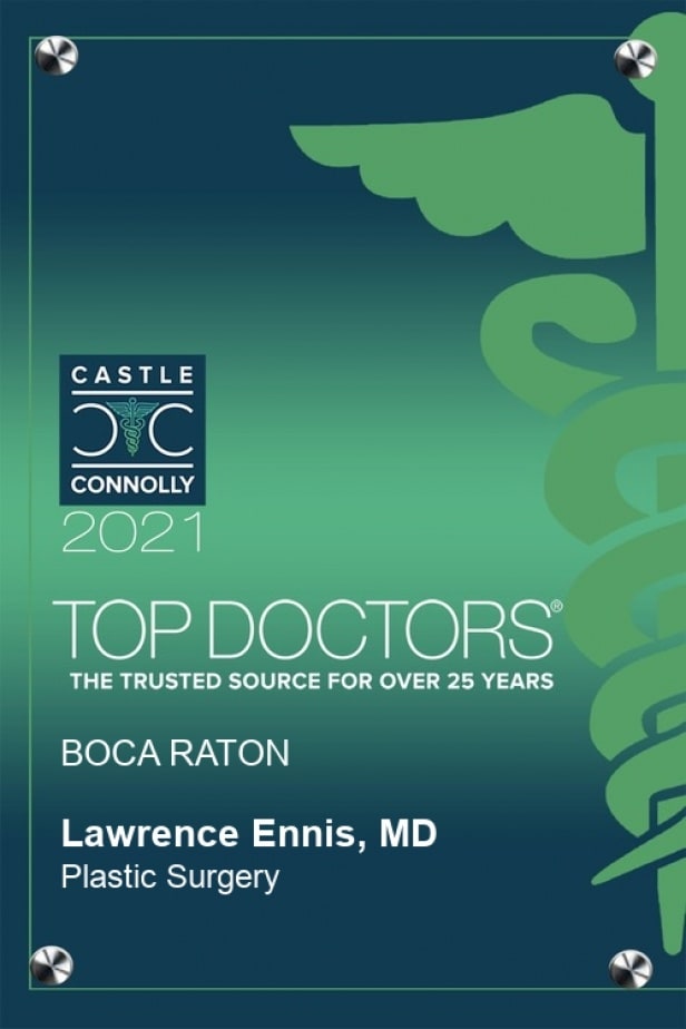 castle connolly 2021 top doctor plaque for Dr L Scott Ennis