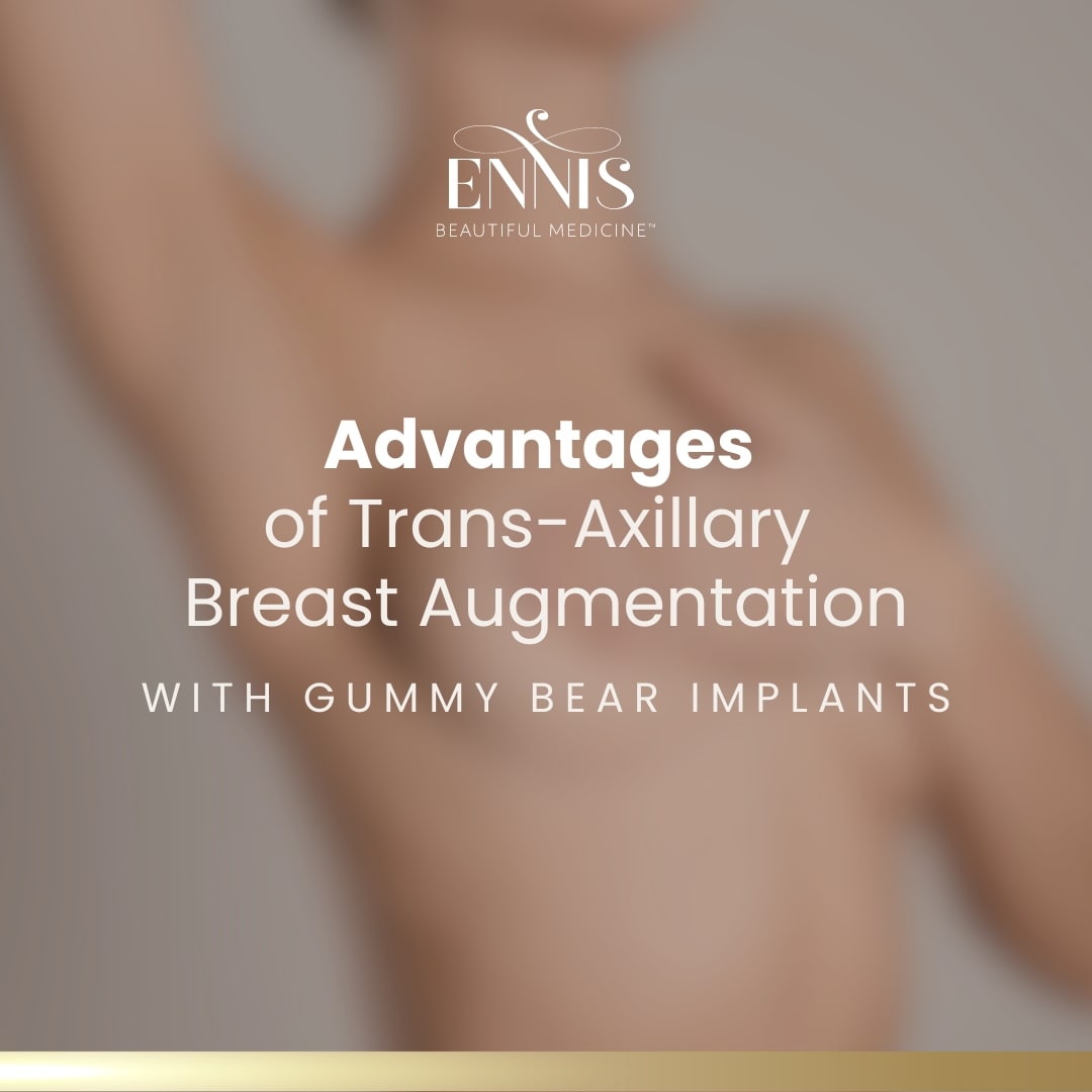 Transaxillary breast augmentation with Gummy Bear Implants — accompanying illustration or photograph