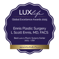 LUXlife Best Luxury Plastic Surgery Center 2025 USA badge