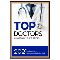 Palm Beach Illustrated Top Doctors 2021 badge