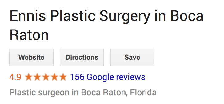 dr l scott ennis google reviews top rated plastic surgeon
