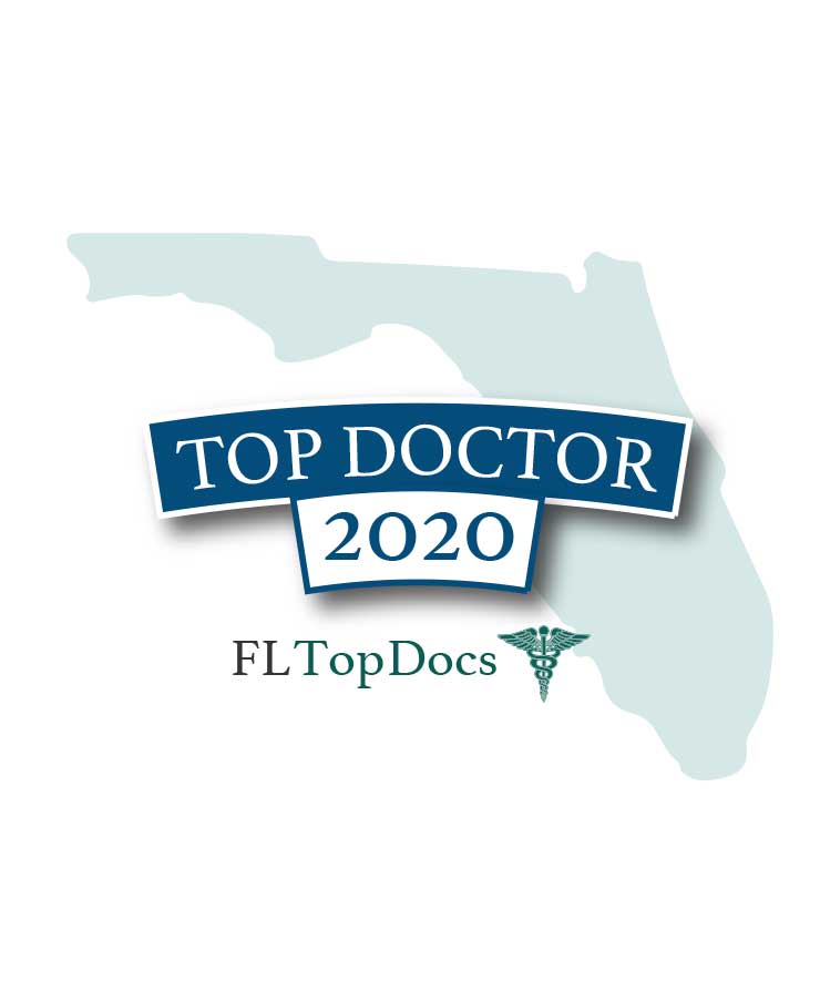 Florida top doctor 2020 badge