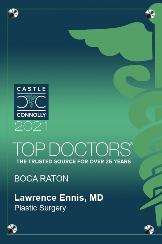 castle connolly 2021 top doctor plaque for Dr L Scott Ennis