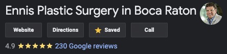 google reviews ennis plastic surgery top rated